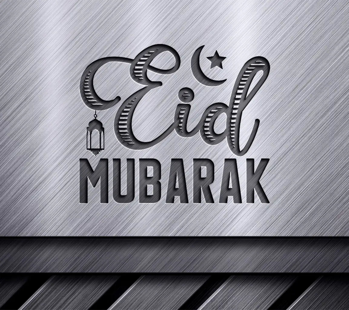 Eid Mubarak  Crescent Moon Lantern SVG SVG