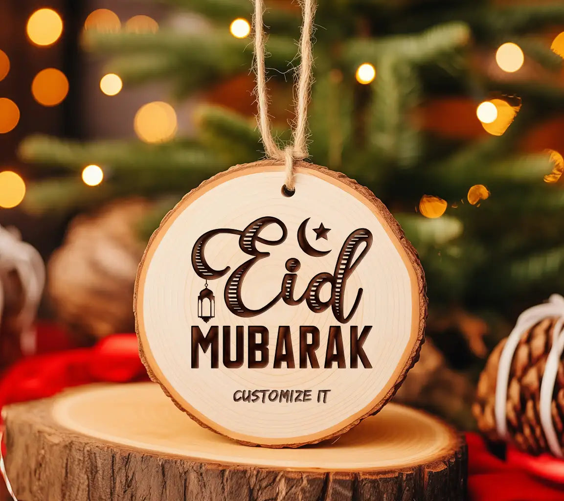 Eid Mubarak  Crescent Moon Lantern SVG SVG