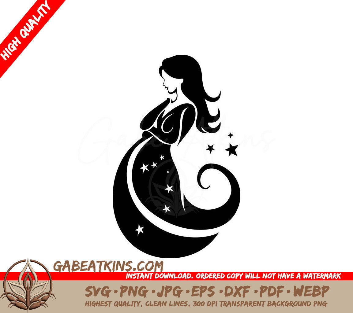  Pregnant Woman SVG - Expectant Mother Icon SVG