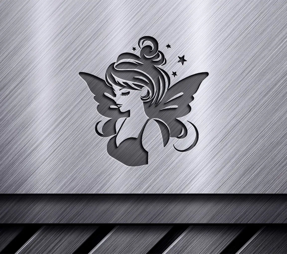 Fairy with Wings SVG - Minimalist Flat Design Vector Illustration SVG