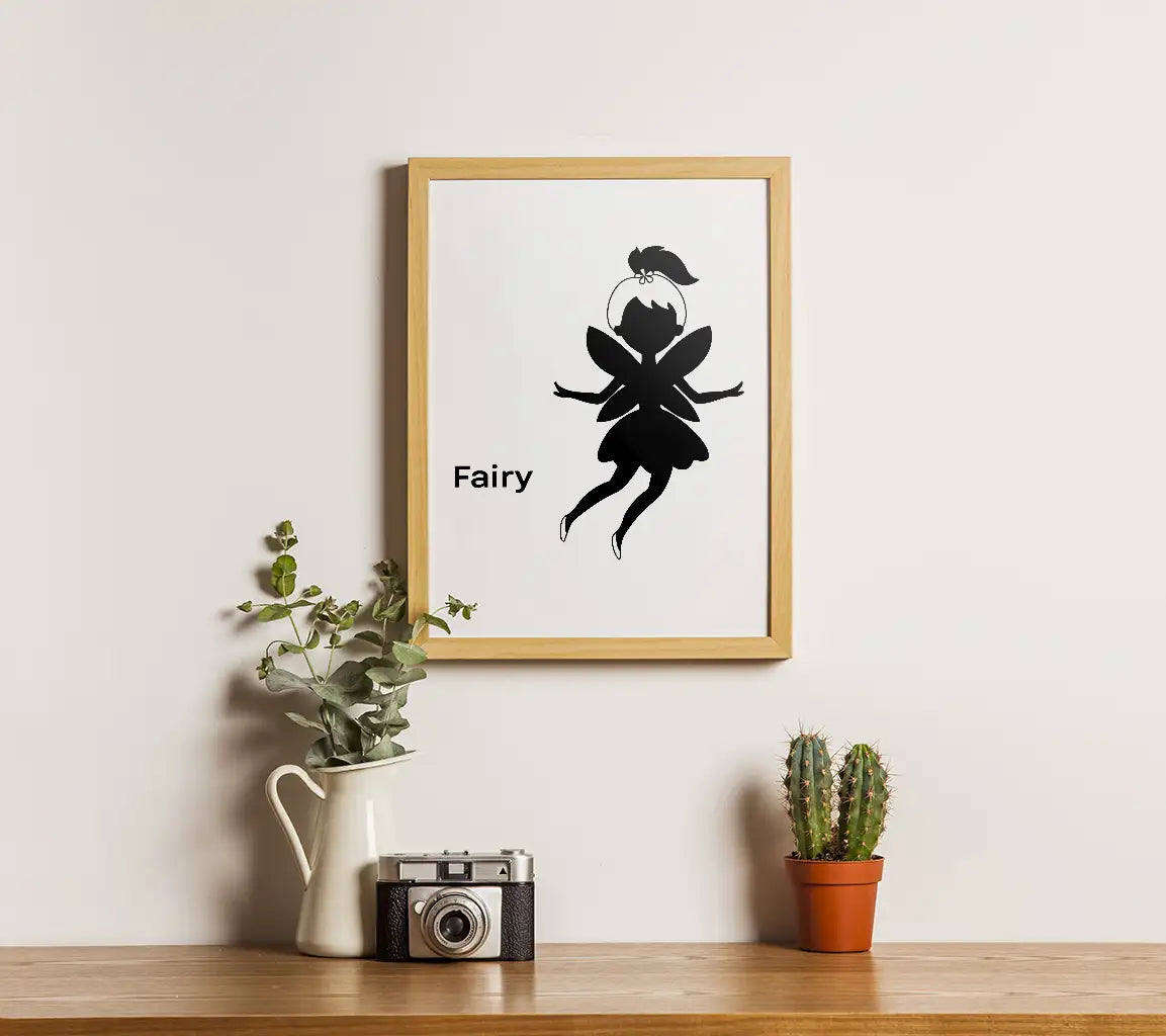  Fairy Silhouette SVG - Flower Crown & Wings SVG