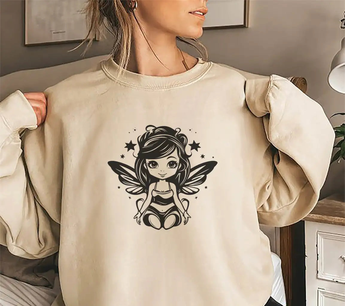  Fairy with Wings SVG - Whimsical Cartoon Design SVG