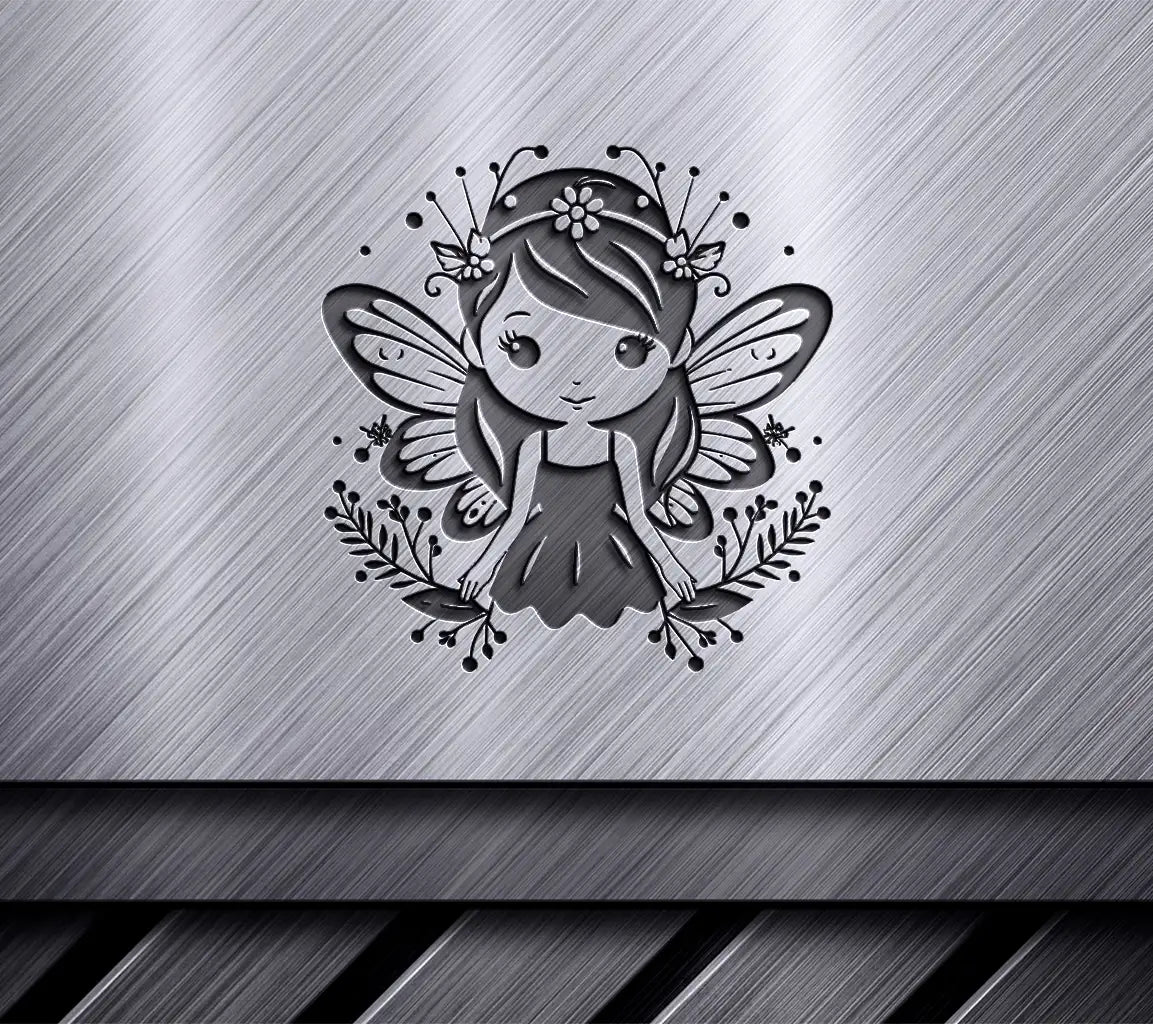  Fairy with Butterfly Wings SVG - Whimsical Enchanted Forest Design SVG
