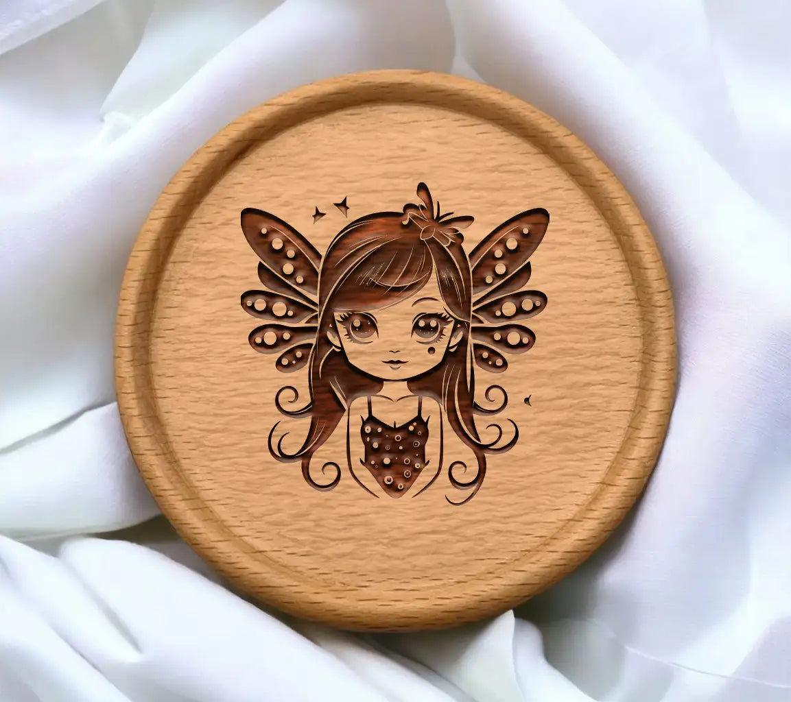  Fairy with Butterfly Wings SVG - Cute Cartoon Forest Fantasy SVG