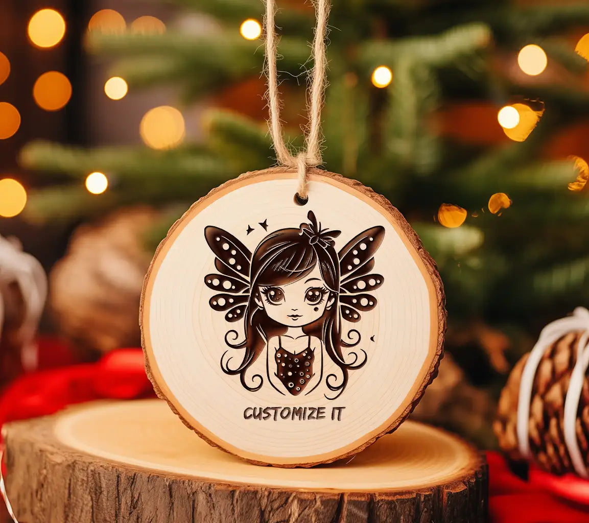  Fairy with Butterfly Wings SVG - Cute Cartoon Forest Fantasy SVG
