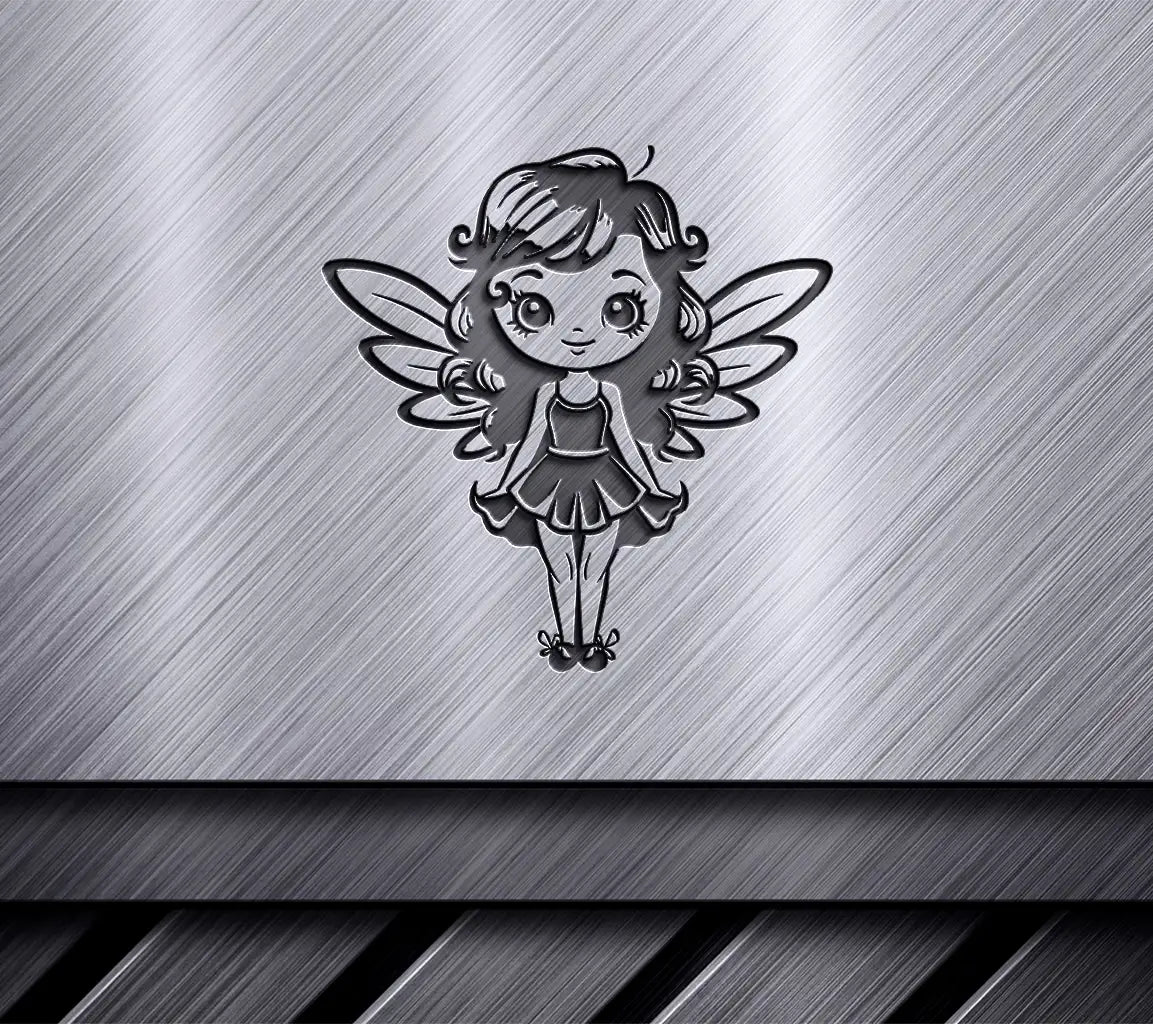  Fairy with Wings SVG - Cute Cartoon Fairy Vector Design SVG