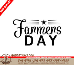  Farmhouse Farmers Day SVG Design SVG