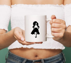 Plus Size Woman with Curly Hair -  Fashion SVG SVG