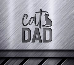 Cats Dad SVG -  Silhouette Logo for Fathers Day SVG