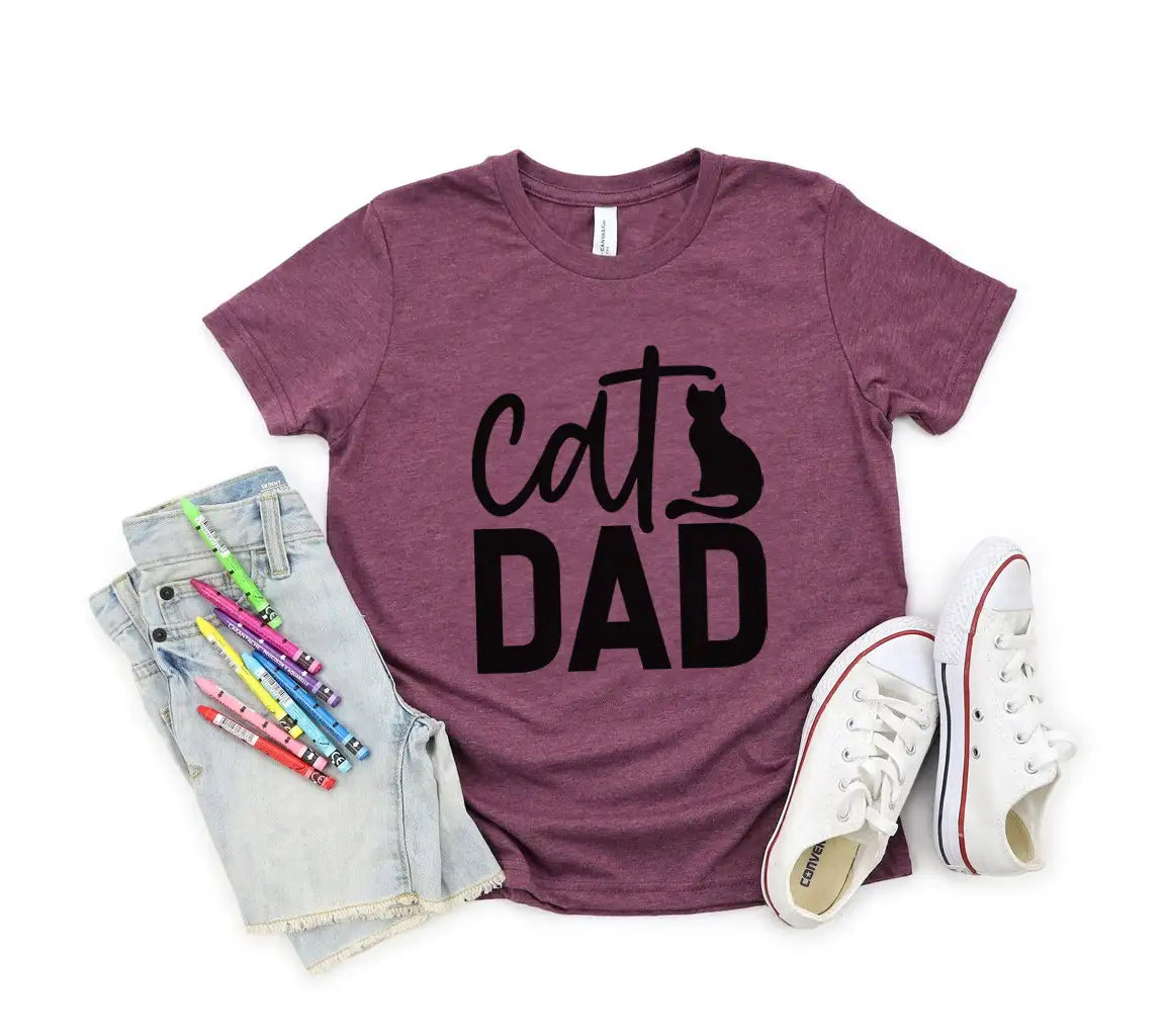 Cats Dad SVG -  Silhouette Logo for Fathers Day SVG