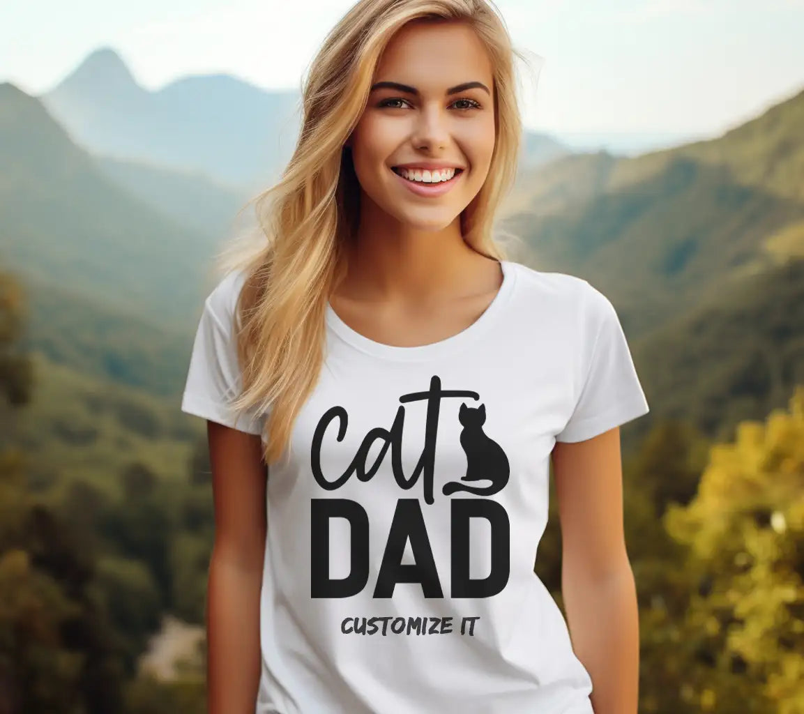 Cats Dad SVG -  Silhouette Logo for Fathers Day SVG