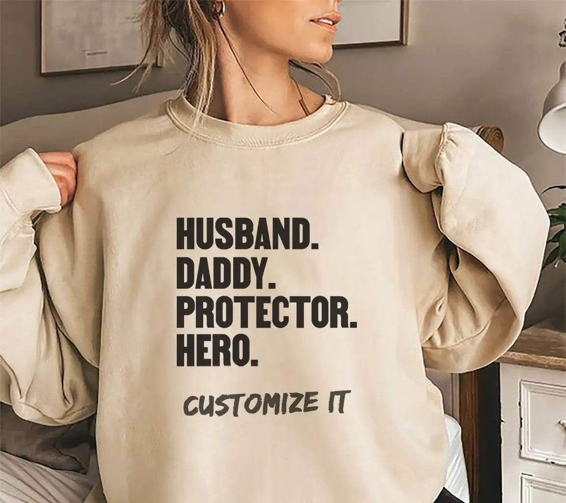 Husband Daddy Protector Hero SVG - Fathers Day Design SVG