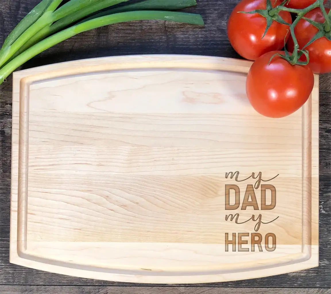 My Dad My Hero SVG - Black Letters on White Background - Fathers Day Design SVG