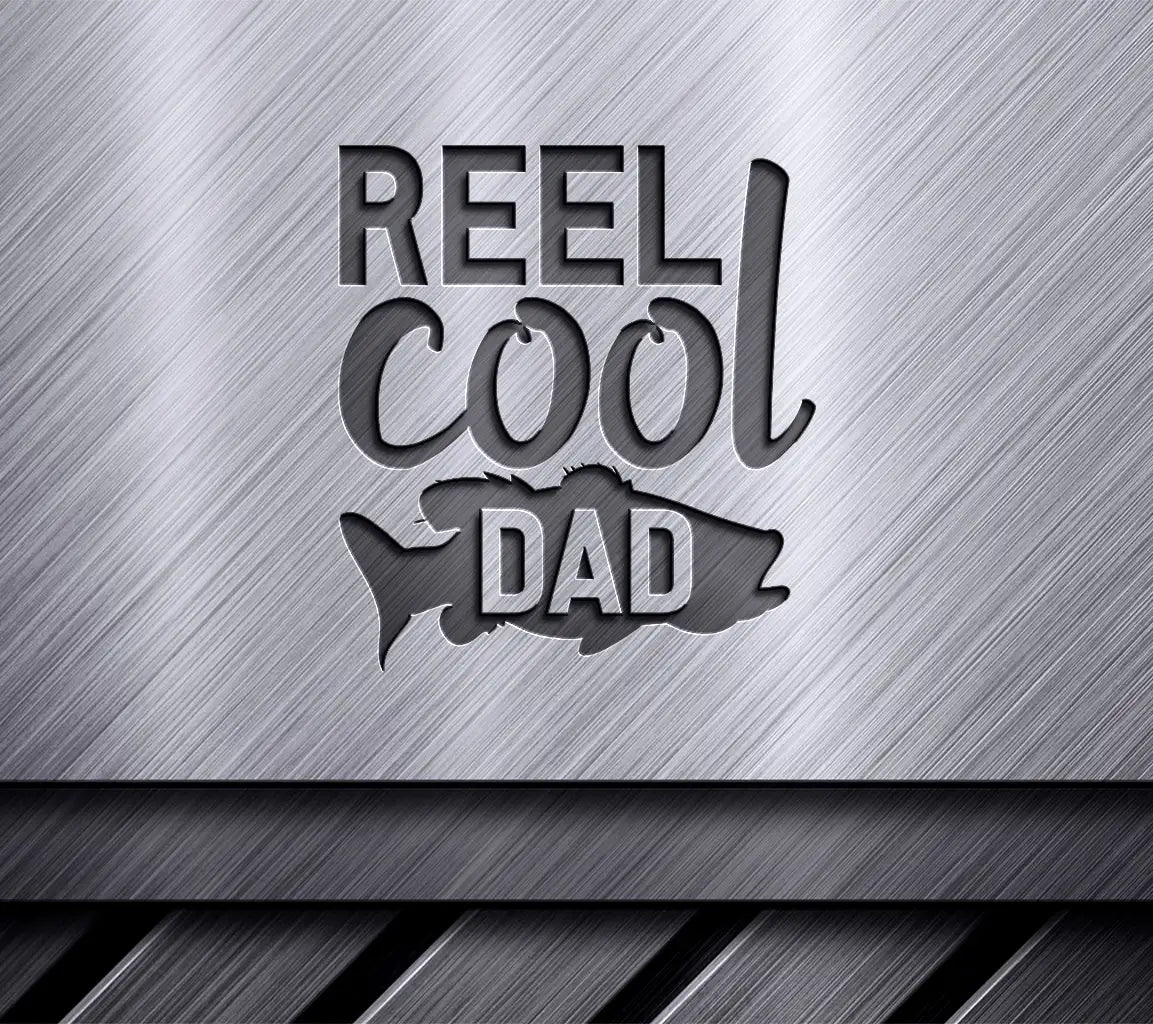 Reel Cool Dad SVG -  Fish Design SVG