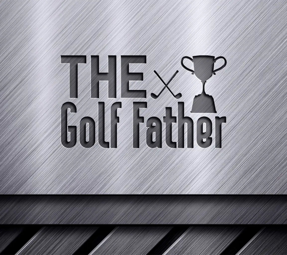  Golf Father SVG Design - Trophy & Club - Fathers Day Design SVG