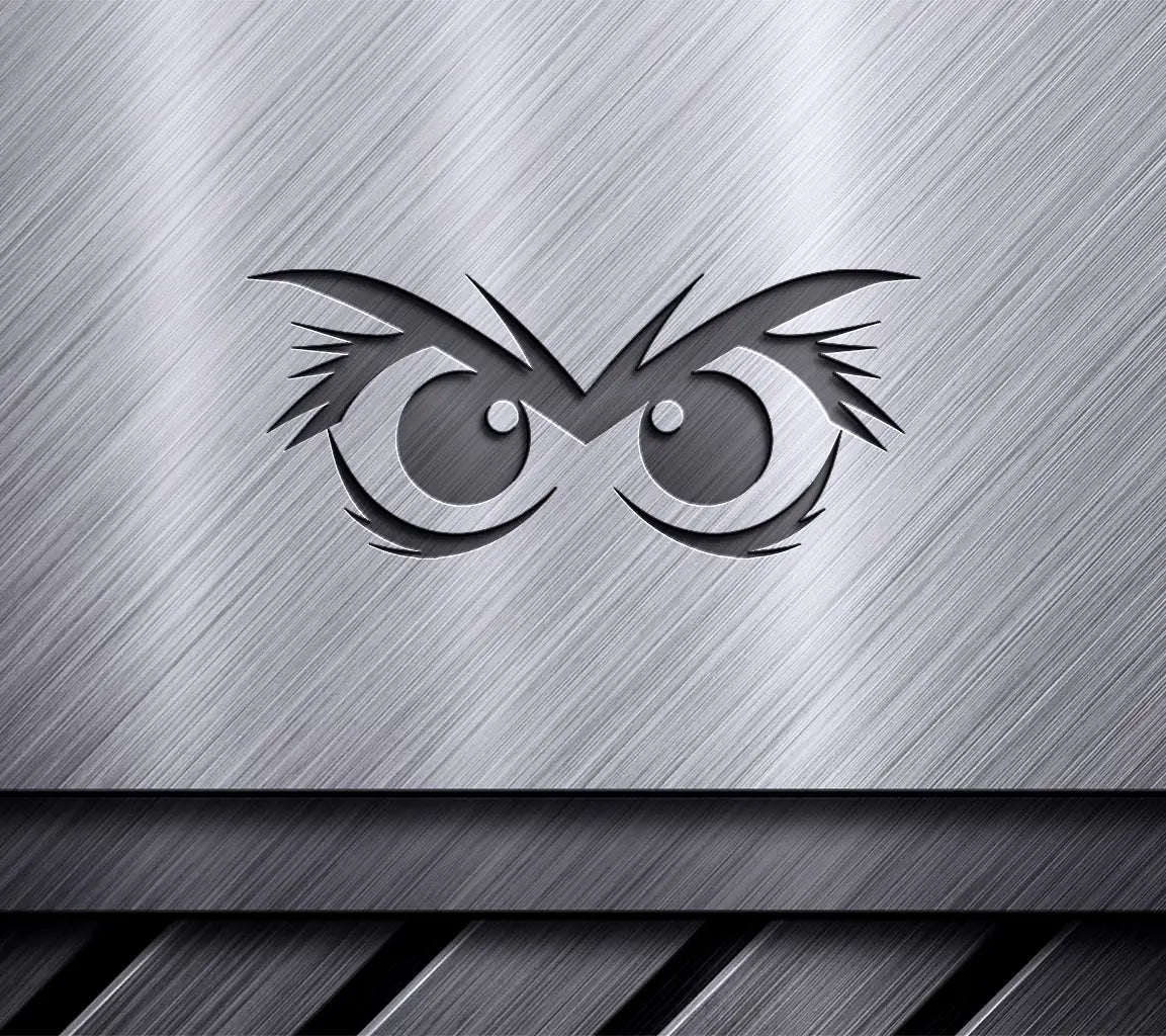Fiery Fury Cartoon Angry Eye Mask SVG - Enraged Eyewear Vector Icon SVG