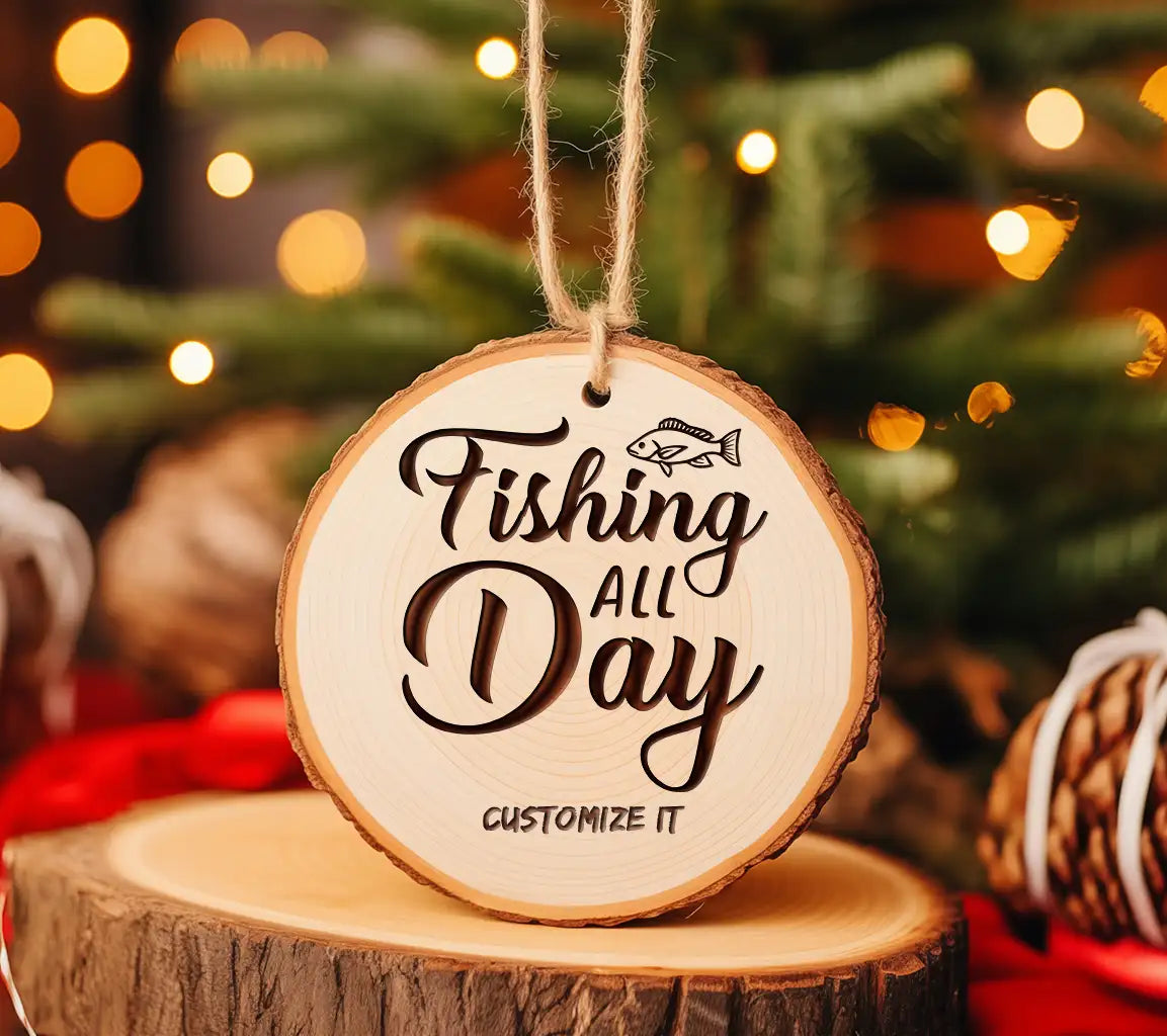  Fish Design SVG - Fishing All Day Design SVG