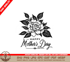 Floral Mothers Day Tribute SVG
