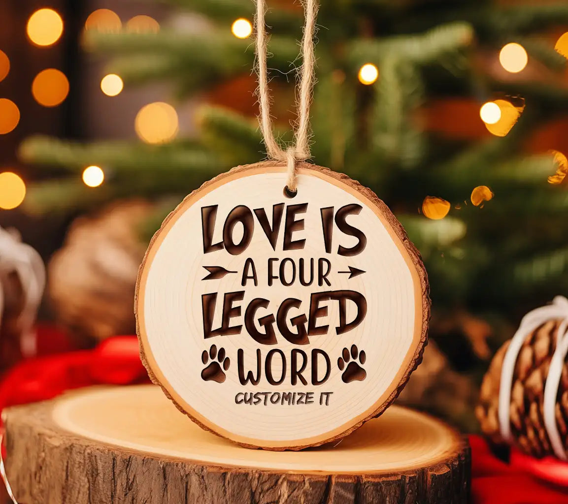  Love Is A Four Legged Word Paw Print SVG SVG