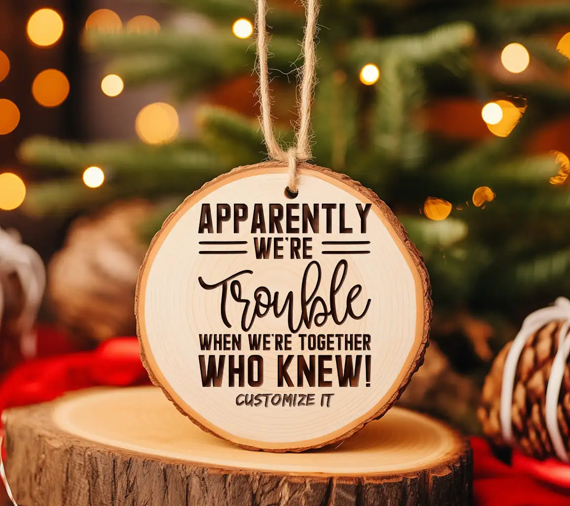 Trouble Together Friendship SVG -  Apparently Were Trouble When Were Together Who Knew! SVG
