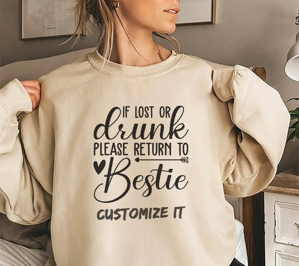 Bestie SVG - If Lost or Drunk, Please Return SVG