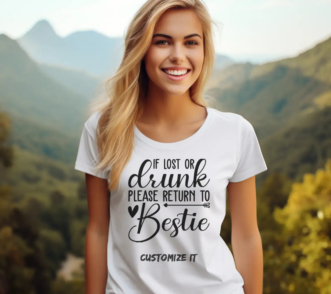 Bestie SVG - If Lost or Drunk, Please Return SVG