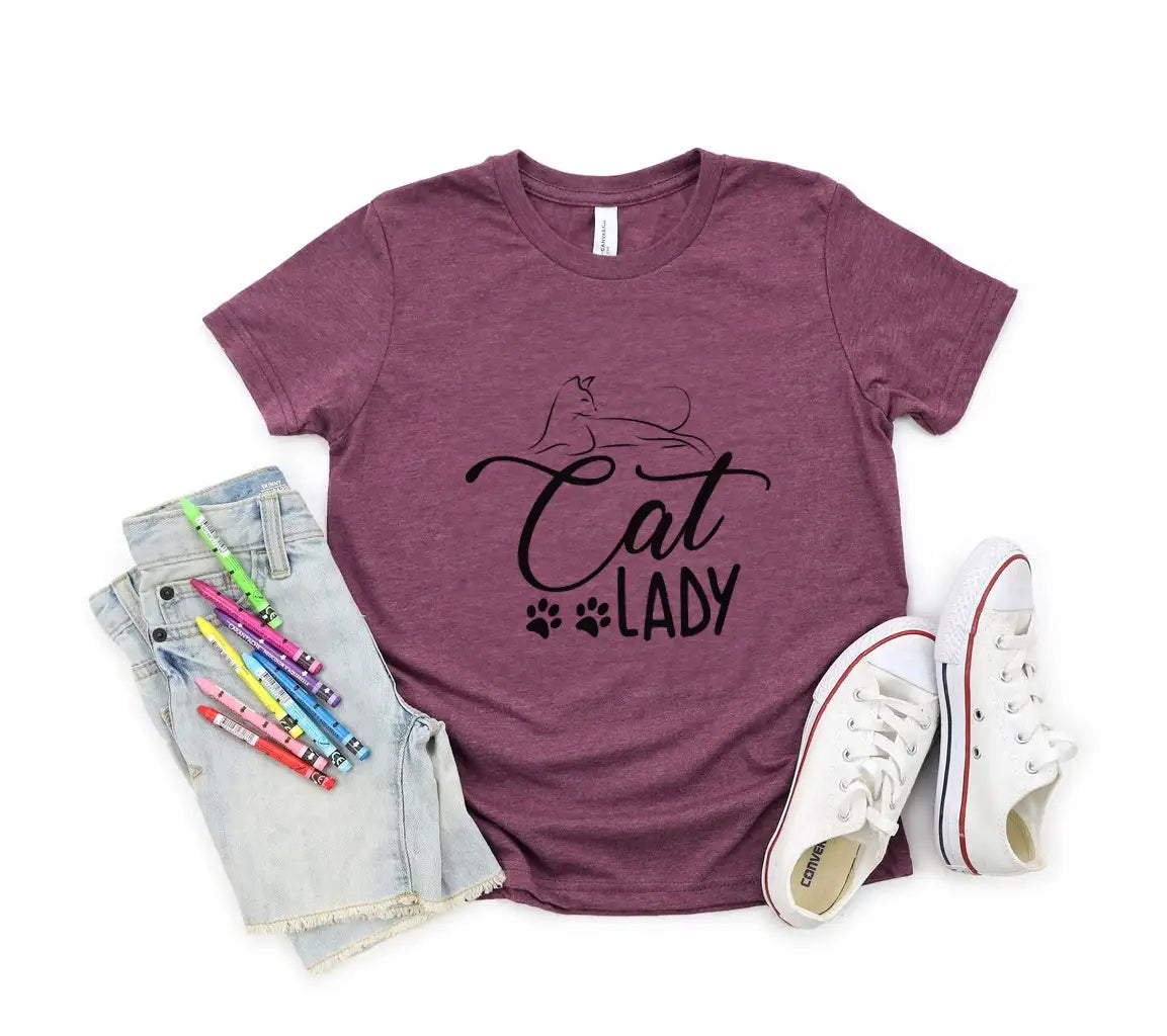 Funny Cat Lady SVG -  Cat Drawing SVG