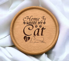 Funny Cat Home Is Where My Cat Is SVG SVG