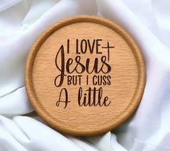 Funny Christian SVG I Love Jesus But I Cuss A Little SVG