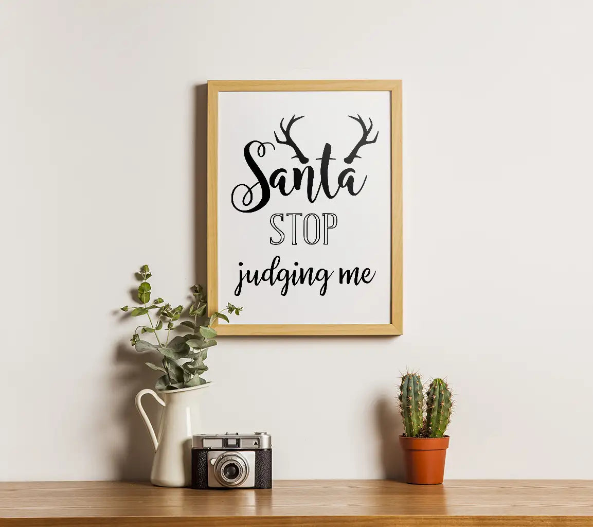 Funny Santa Judging SVG Bundle - Christmas Quotes Design SVG