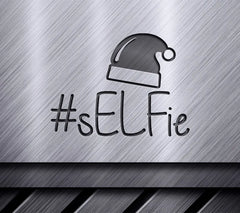 Funny Christmas Selfie SVG Bundle - Santa Hat & Quote SVG