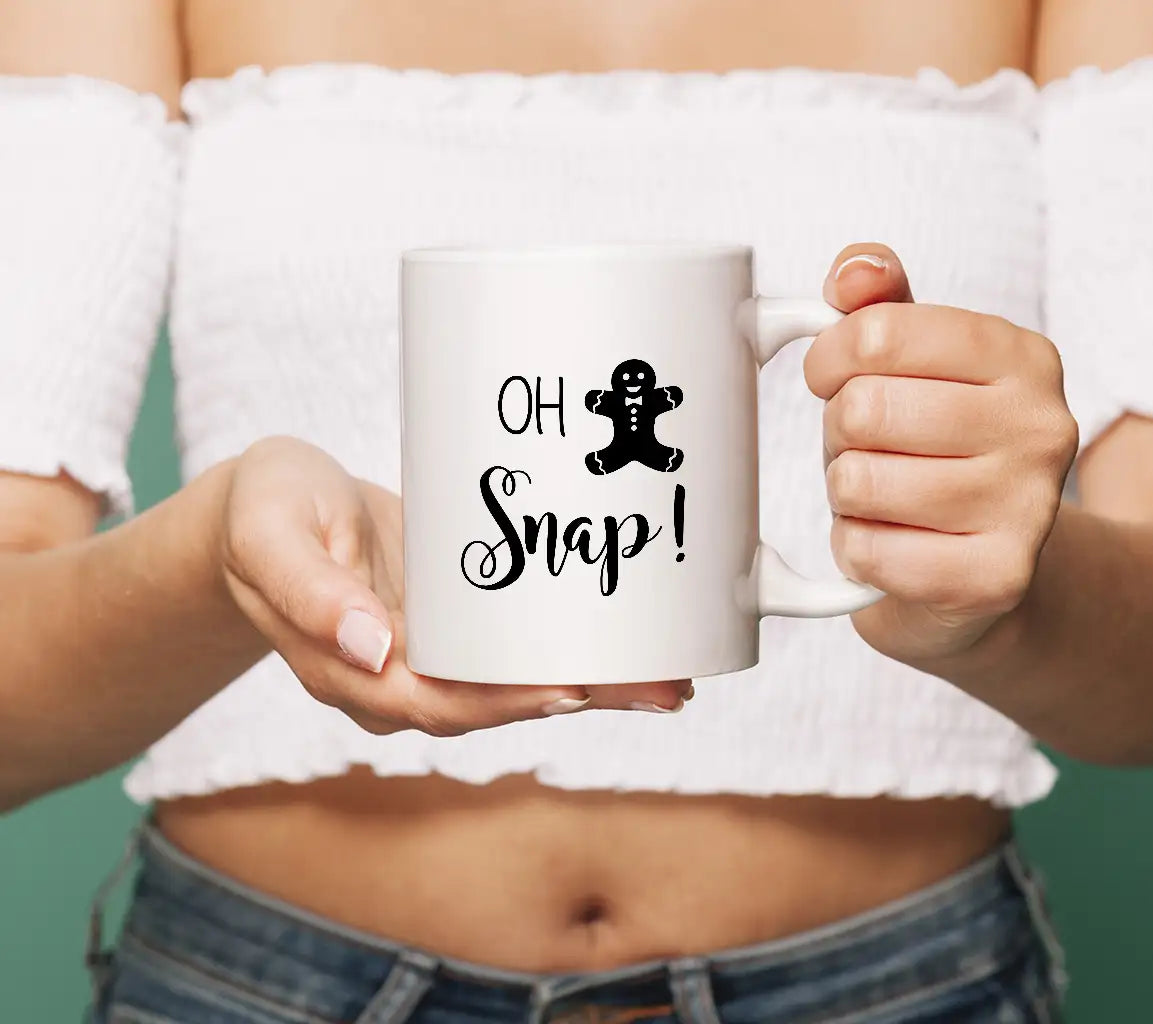 Funny Christmas SVG Bundle Oh Snap Gingerbread Man SVG