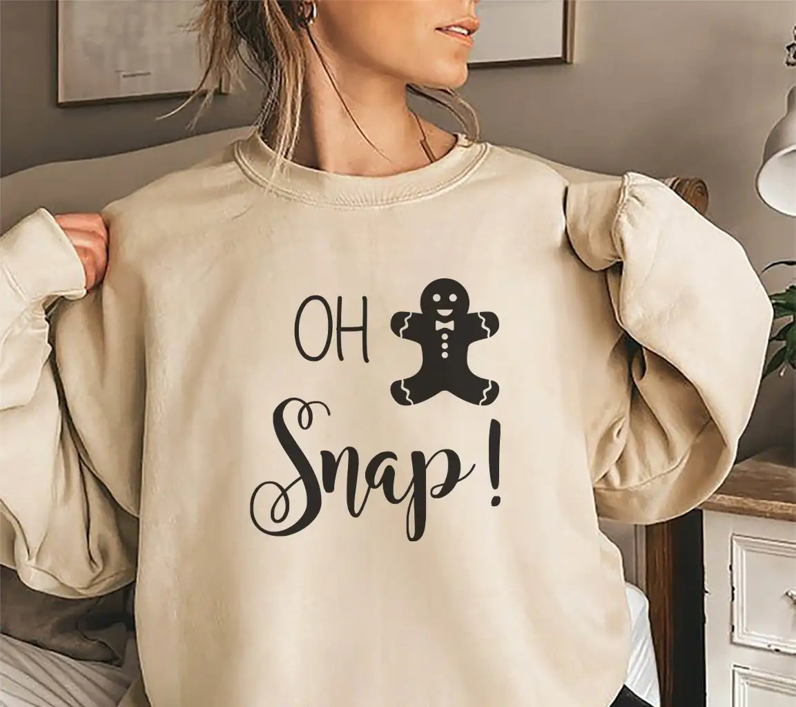 Funny Christmas SVG Bundle Oh Snap Gingerbread Man SVG
