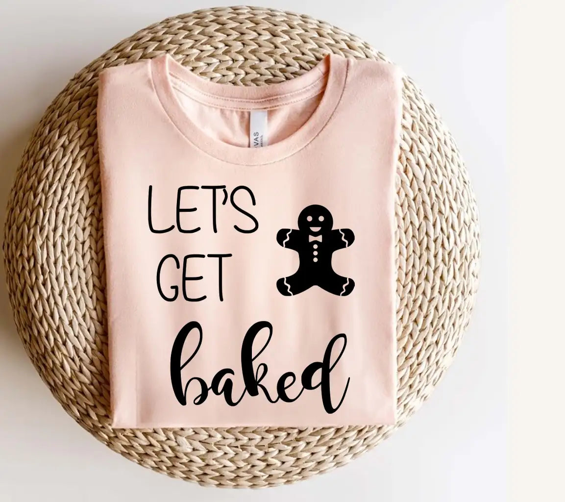 Funny Christmas SVG Bundle Lets Get Baked Gingerbread Man SVG