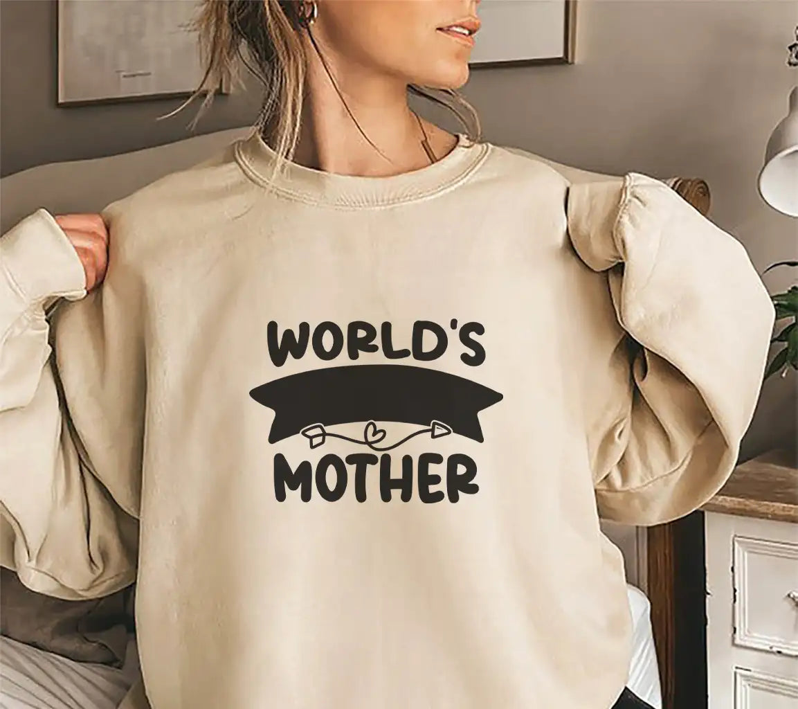 Worlds Greatest Mother SVG - Funny Mom Banner Design SVG