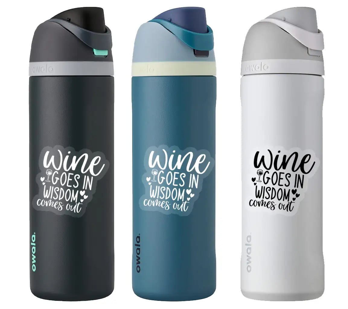 Wine Goes In, Wisdom Comes Out SVG - Funny Quote Design SVG