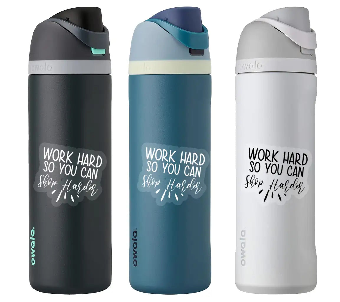 Work Hard Shop Harder SVG Bundle - Funny Work Quotes SVG