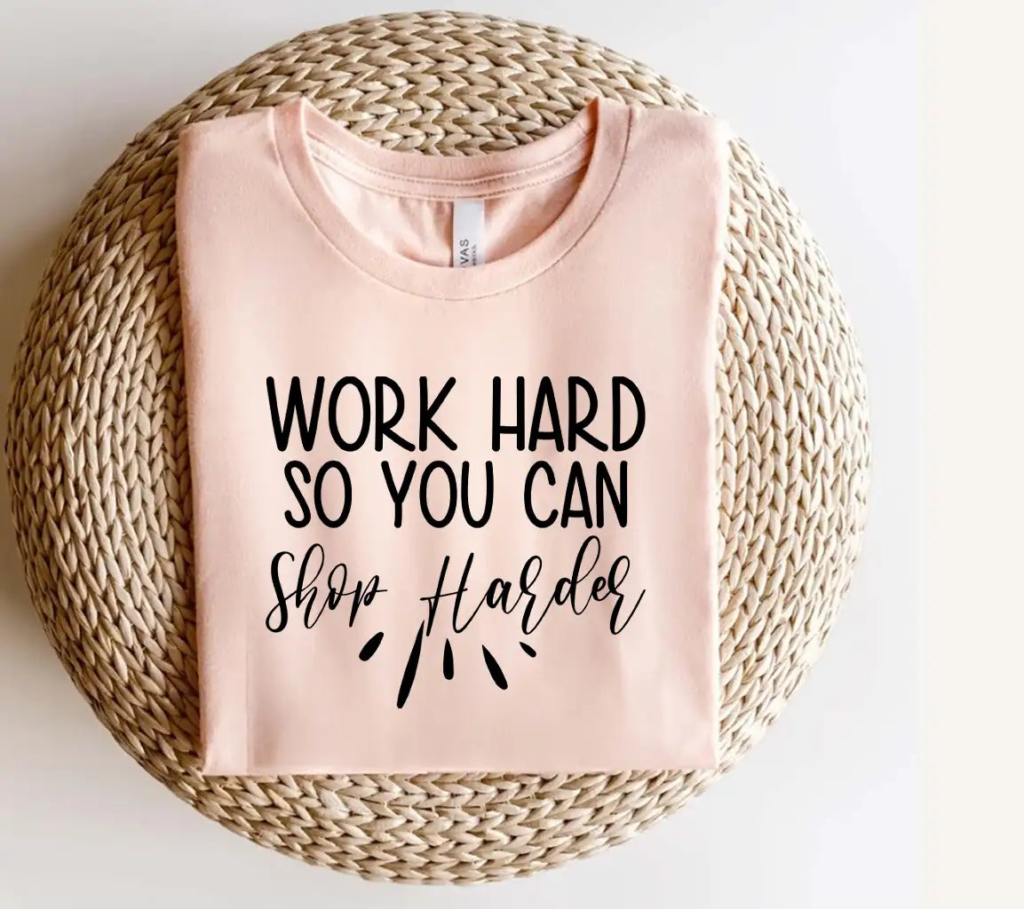 Work Hard Shop Harder SVG Bundle - Funny Work Quotes SVG