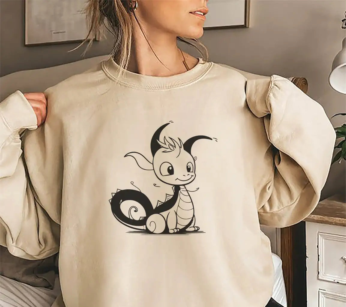 Funny Cartoon  Dragon SVG - Vector Illustration SVG