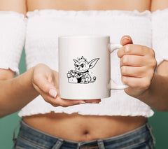 Funny  Cat Holding Gift Box SVG SVG
