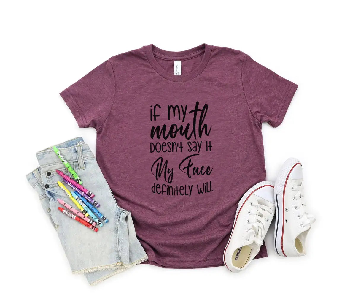 Funny My Face Will Say It SVG Quote SVG