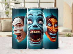 Iconic Horror Characters: Spine-Chilling 20oz Tumbler Wrap Sublimation PNG - Gabe Atkins Designs