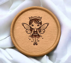  Fairy SVG Gentle Garden Glimpses - Charming Cartoon Icon SVG
