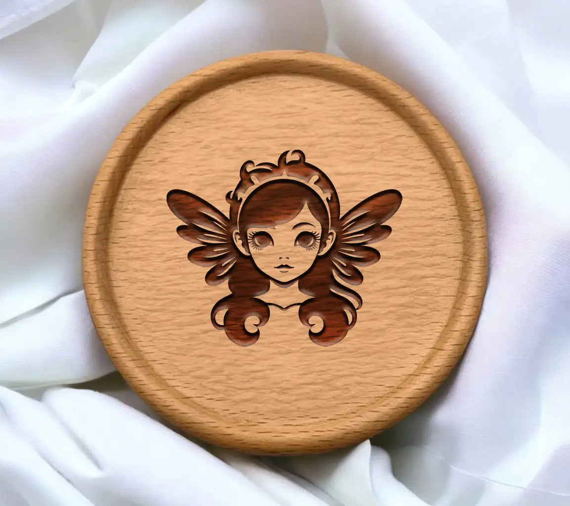Cute Fairy with Wings SVG -  Cartoon Illustration SVG