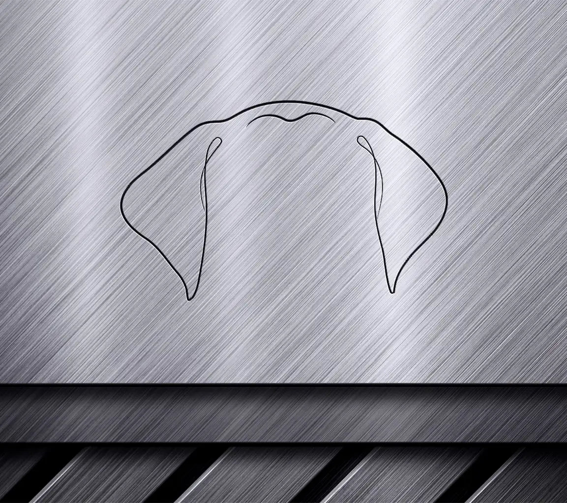 German Shorthaired Pointer Dog Ears SVG -  Drawing SVG