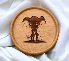 Ghoulish Dog of Doom SVG  Winged Hound Design Design SVG