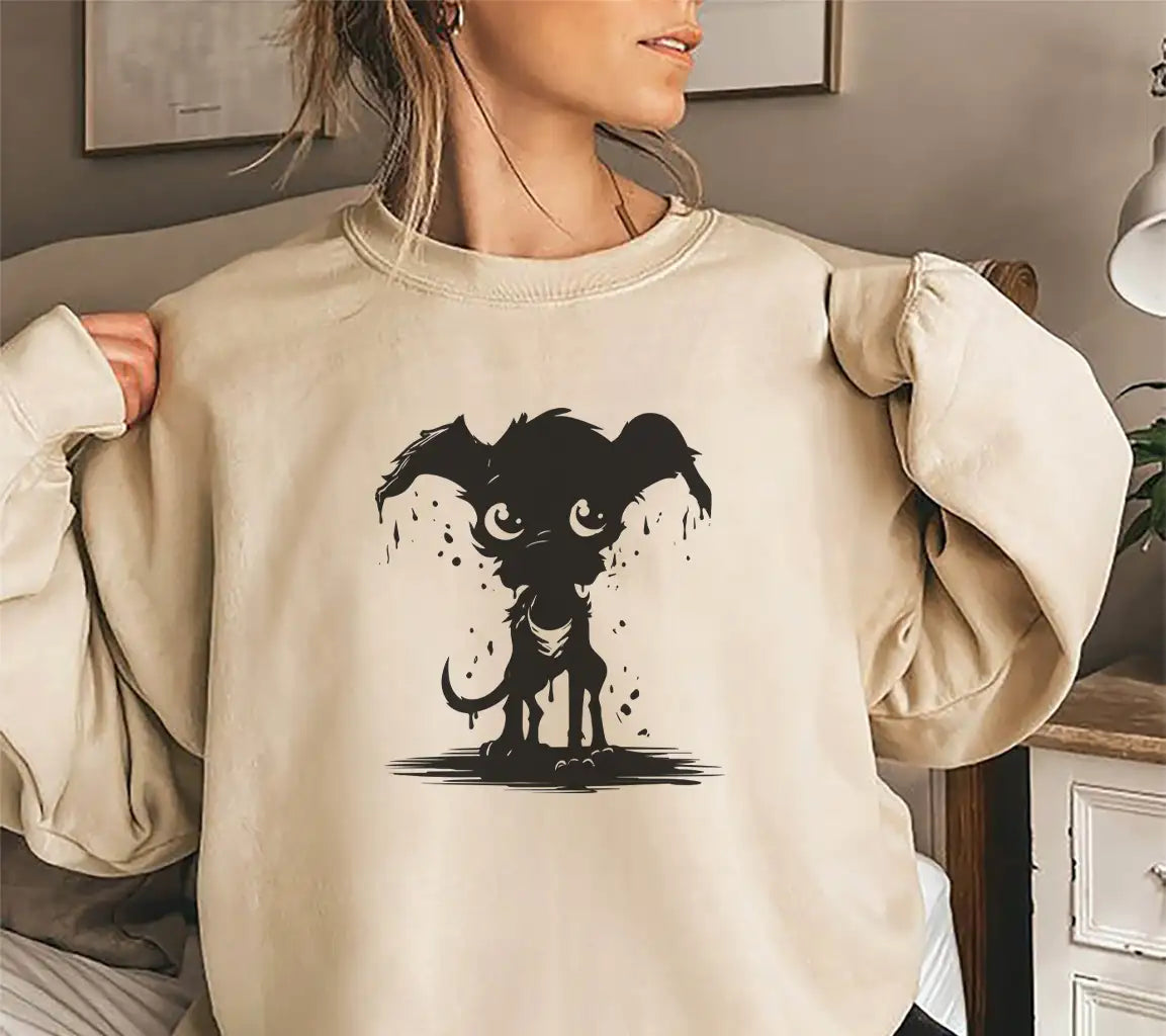 Ghoulish Dog of Doom SVG  Winged Hound Design Design SVG