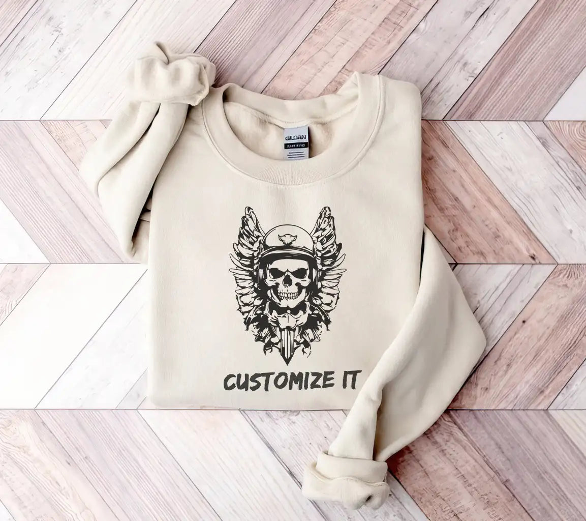 Gothic Skull with Wings Helmet SVG -  Drawing SVG