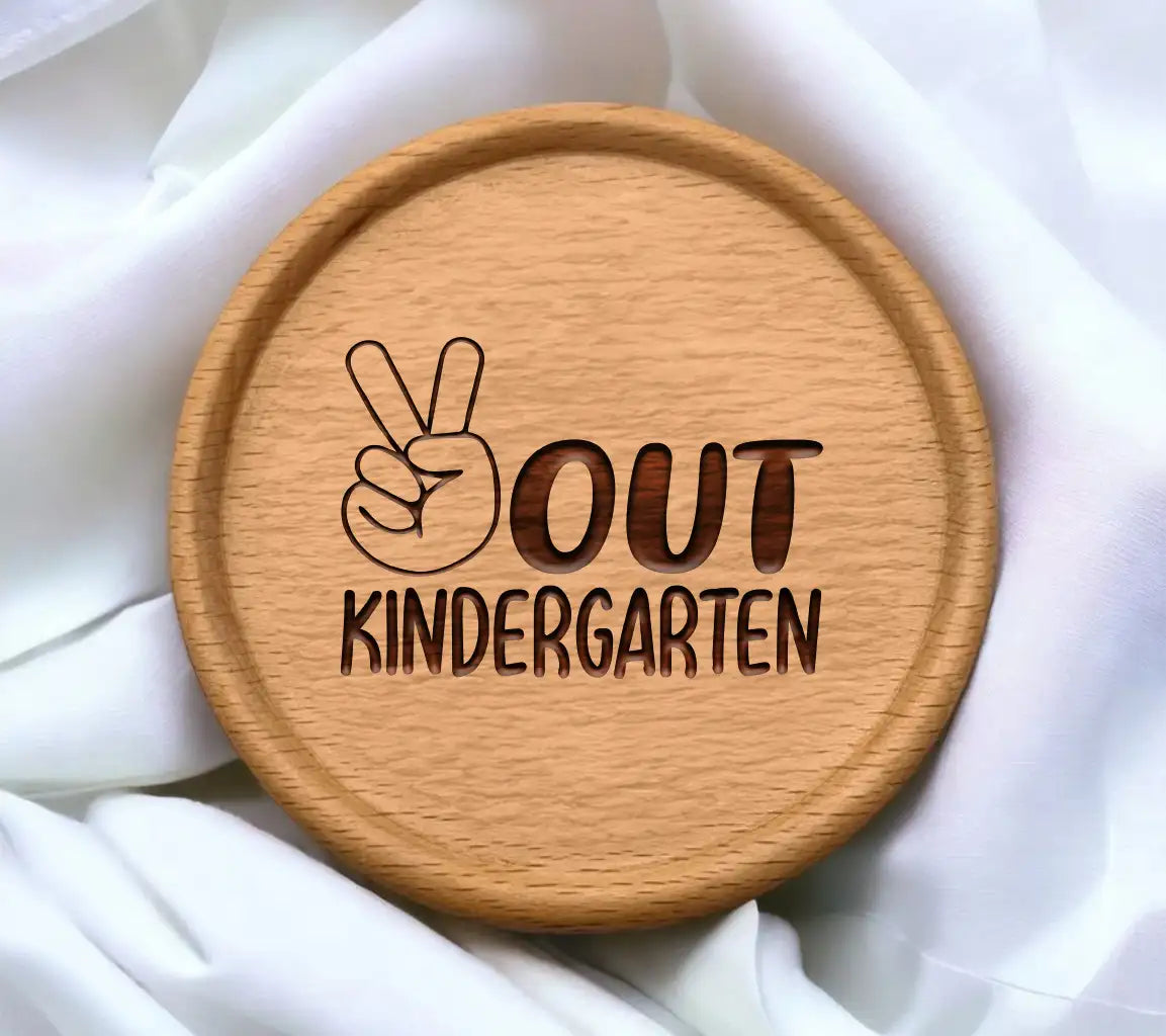  Peace Sign Kindergarten Design SVG - Graduation & Kindergarten Clipart SVG