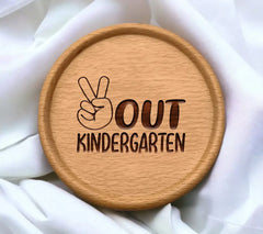  Peace Sign Kindergarten Design SVG - Graduation & Kindergarten Clipart SVG